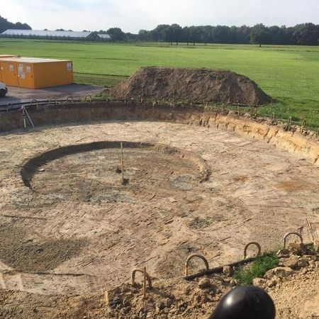 Vorbereitung für den Bau